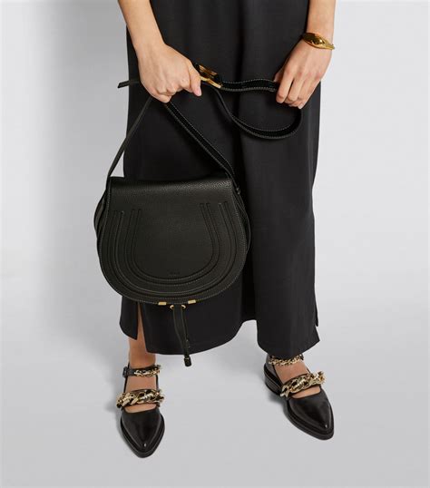 chloe mini marcie bag black|chloe marcie medium saddle bag.